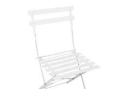 Set bistrot Pieghevole FIORI Metallo Bianco