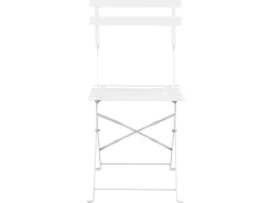 Set bistrot Pieghevole FIORI Metallo Bianco