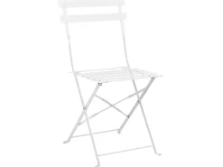 Set bistrot Pieghevole FIORI Metallo Bianco