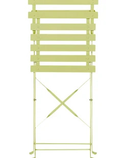 Set bistrot Pieghevole FIORI Metallo Verde lime