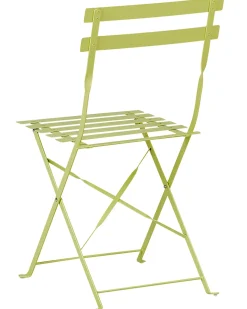 Set bistrot Pieghevole FIORI Metallo Verde lime