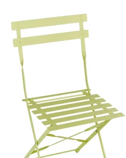 Set bistrot Pieghevole FIORI Metallo Verde lime