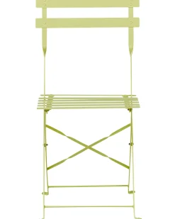Set bistrot Pieghevole FIORI Metallo Verde lime
