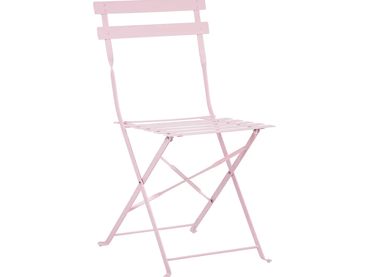 Set bistrot Pieghevole FIORI Metallo Rosa pastello