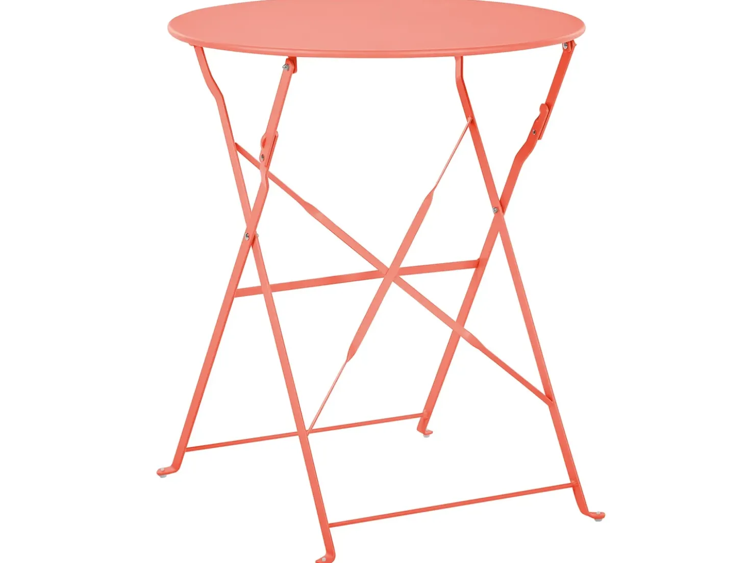 Set bistrot Pieghevole FIORI Metallo Corallo