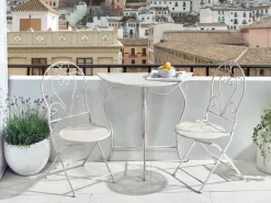 Set bistrot Pieghevole FOLELLI Metallo Beige chiaro