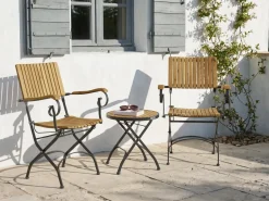Set bistrot Pieghevole LASCARI Legno d'acacia Marrone chiaro