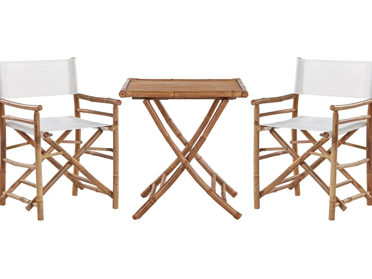 Set bistrot Pieghevole MOLISE Bambù Marrone