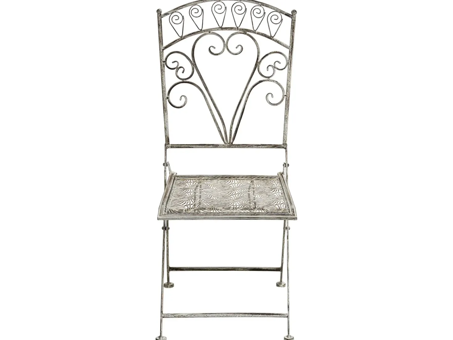 Set bistrot Pieghevole NURRA Metallo Grigio