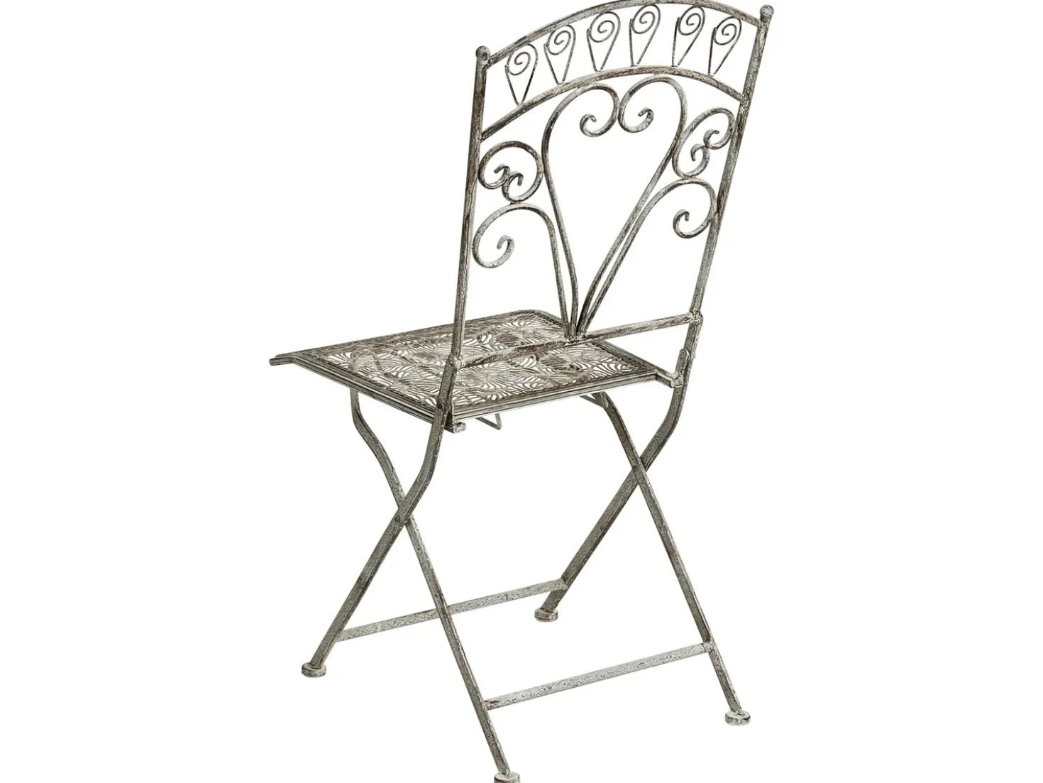 Set bistrot Pieghevole NURRA Metallo Grigio