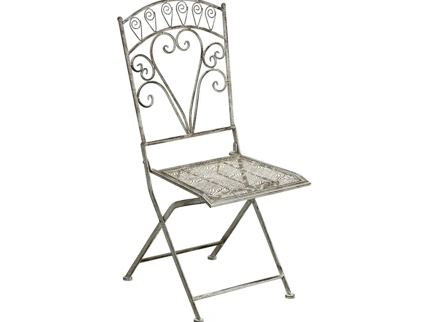 Set bistrot Pieghevole NURRA Metallo Grigio