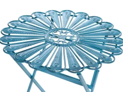 Set bistrot Pieghevole PAVIA Metallo Blu
