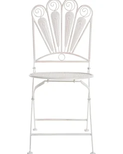 Set bistrot Pieghevole PAVIA Metallo Bianco sporco