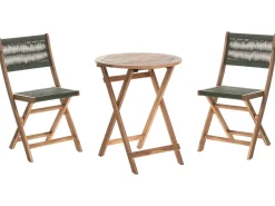 Set bistrot Pieghevole PROSSEDI Legno d'acacia Verde