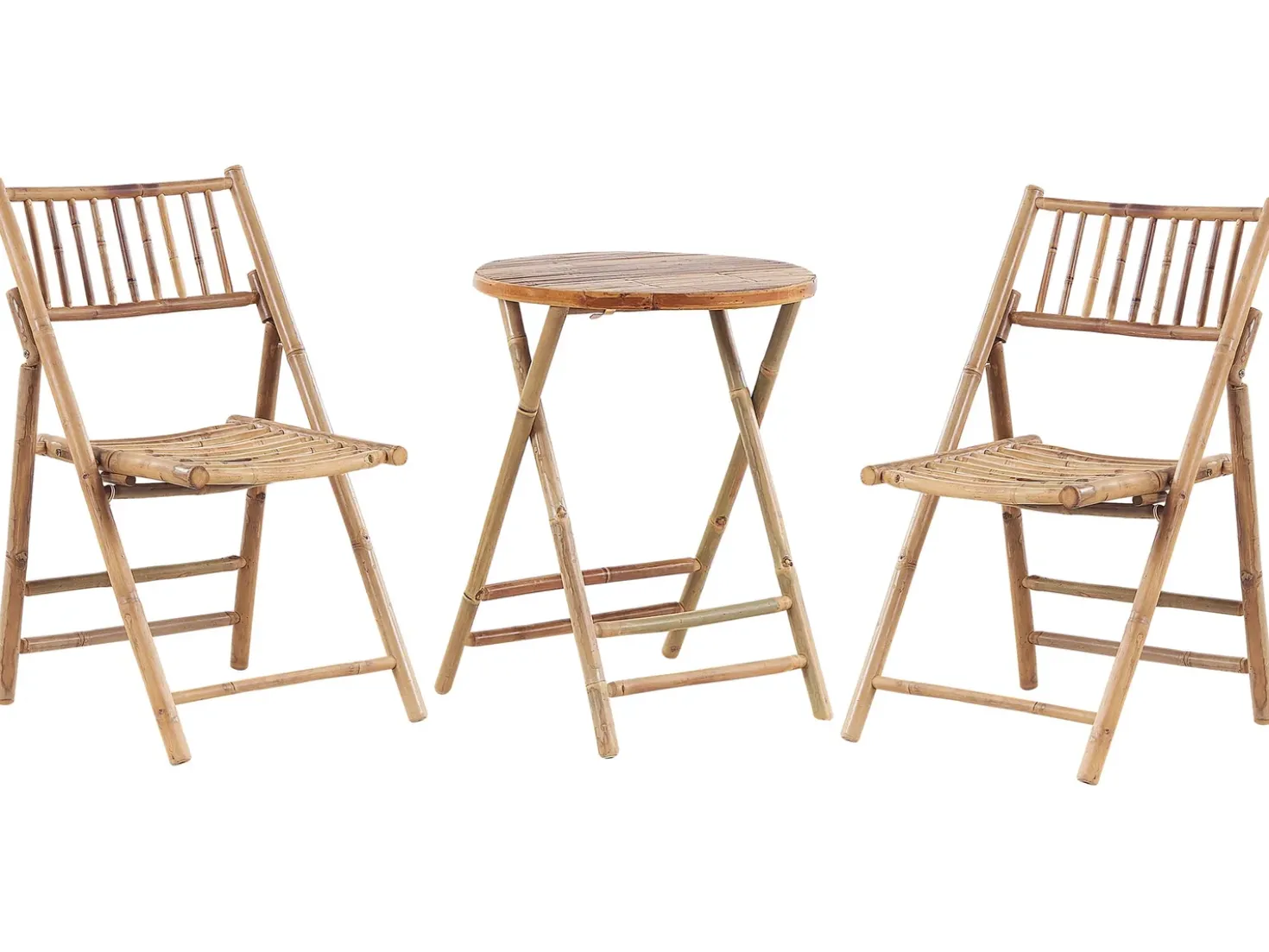 Set bistrot Pieghevole SAVELLETRI Bambù Marrone