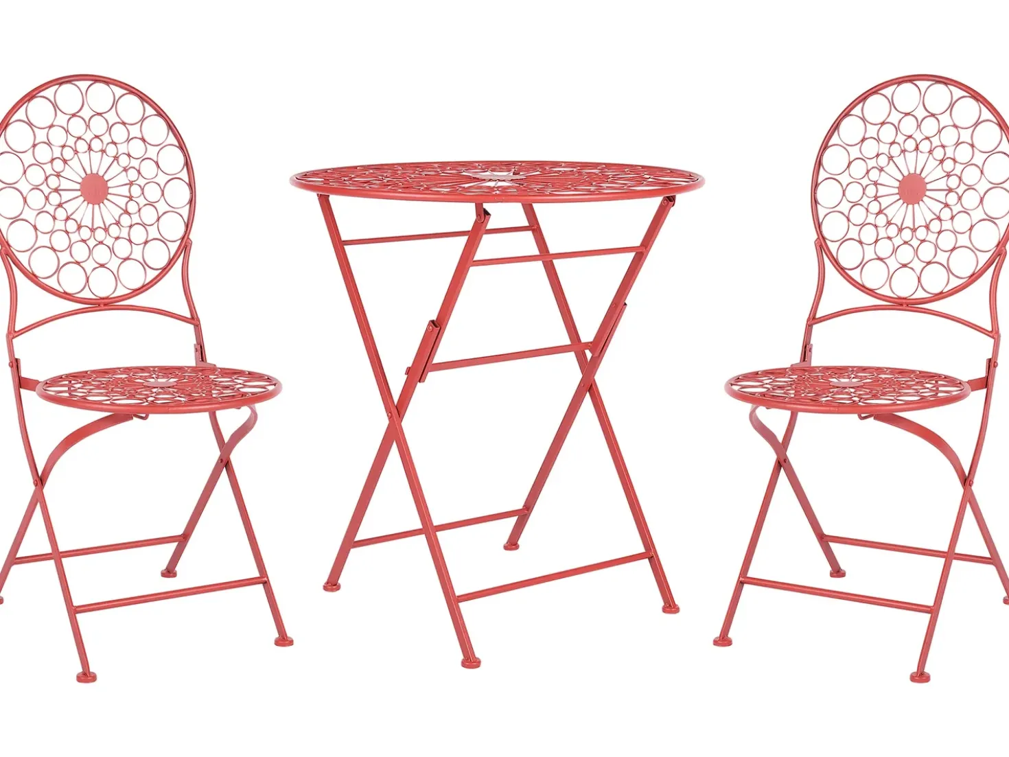 Set bistrot Pieghevole SCARIO Metallo Rosso
