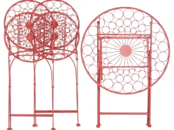 Set bistrot Pieghevole SCARIO Metallo Rosso