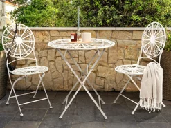 Set bistrot Pieghevole SCAFA Metallo Bianco