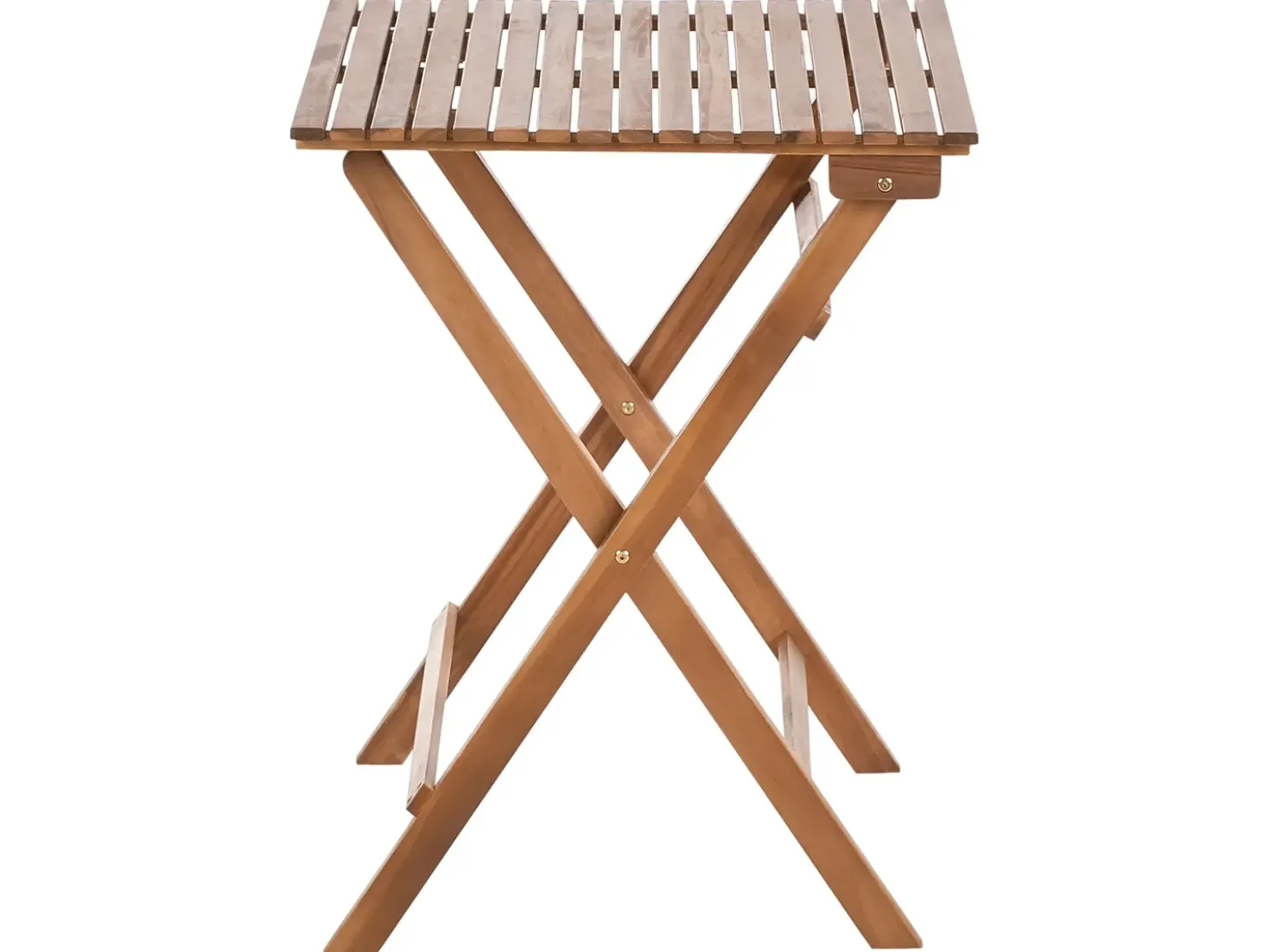 Set bistrot Pieghevole SOLAROLO Legno di acacia certificato Marrone