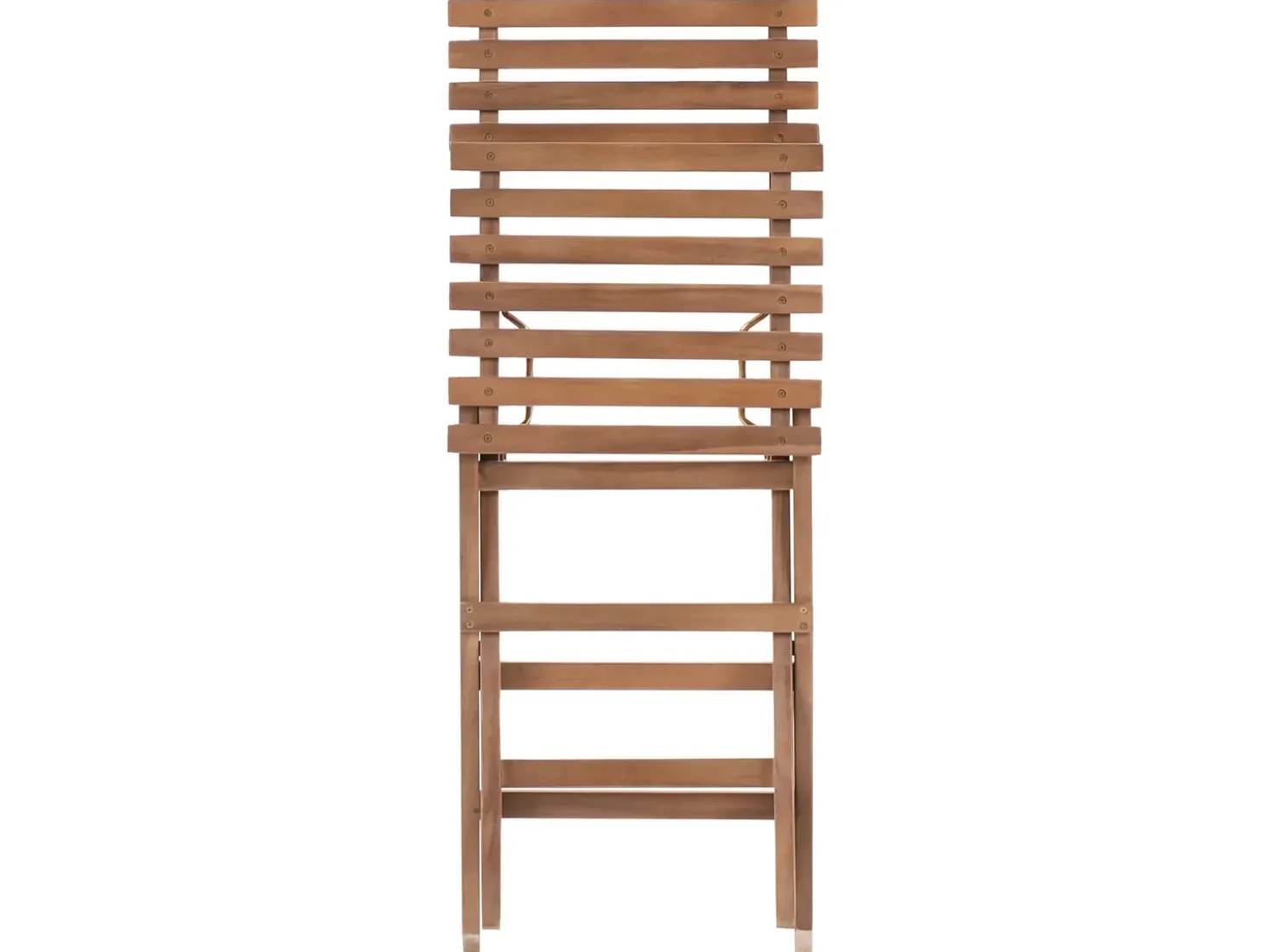 Set bistrot Pieghevole SOLAROLO Legno di acacia certificato Marrone
