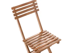 Set bistrot Pieghevole SOLAROLO Legno di acacia certificato Marrone