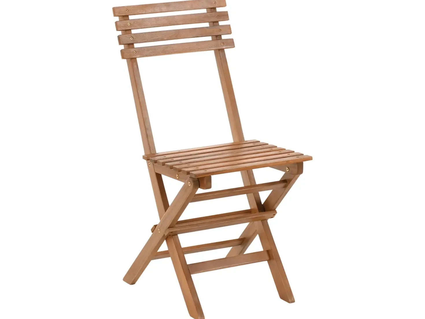 Set bistrot Pieghevole SOLAROLO Legno di acacia certificato Marrone