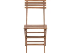 Set bistrot Pieghevole SOLAROLO Legno di acacia certificato Marrone