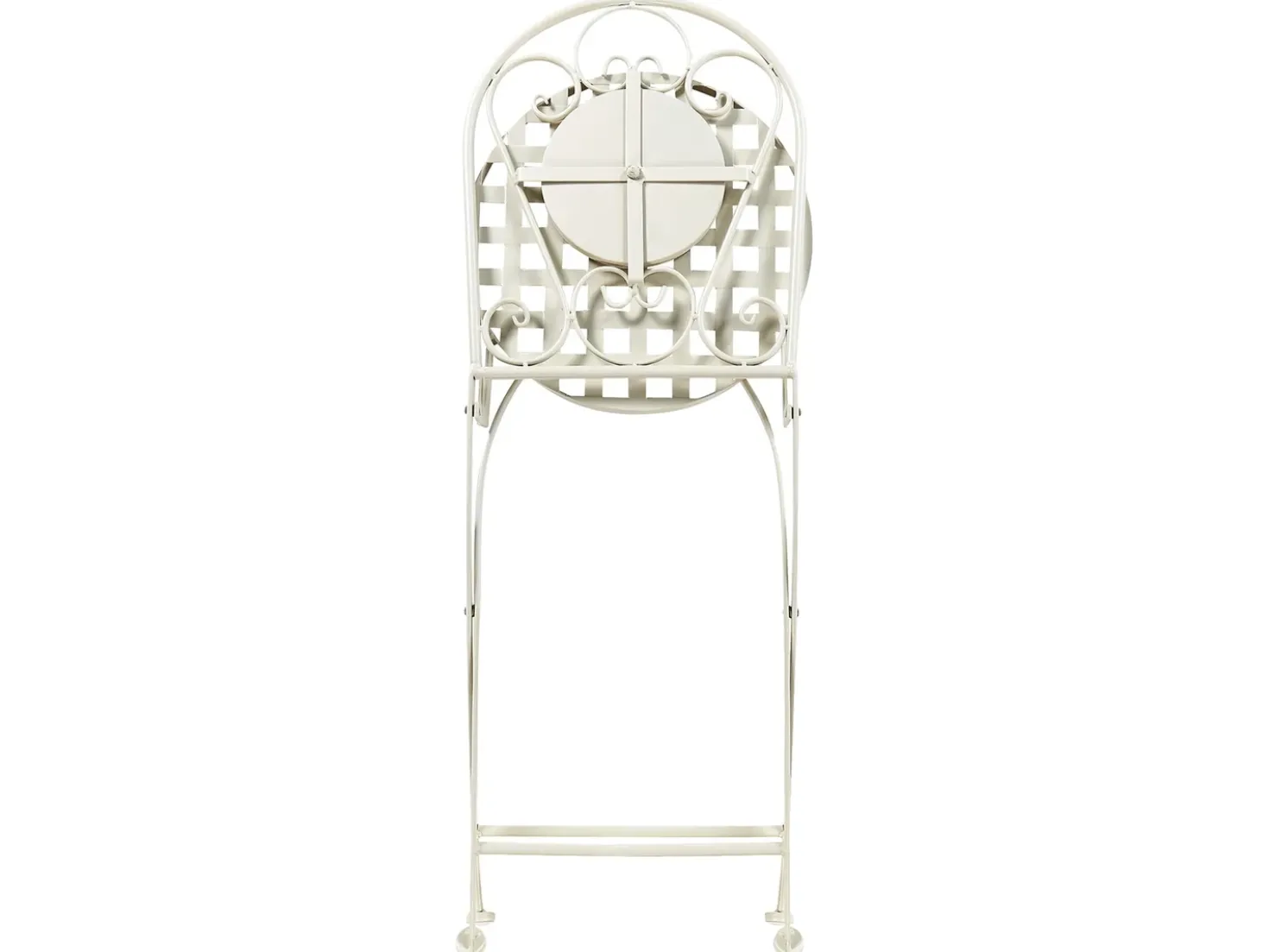 Set bistrot Pieghevole SPELLO Metallo Bianco