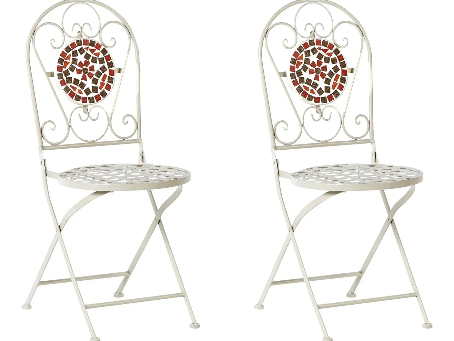 Set bistrot Pieghevole SPELLO Metallo Bianco