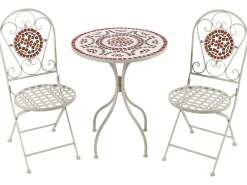 Set bistrot Pieghevole SPELLO Metallo Bianco