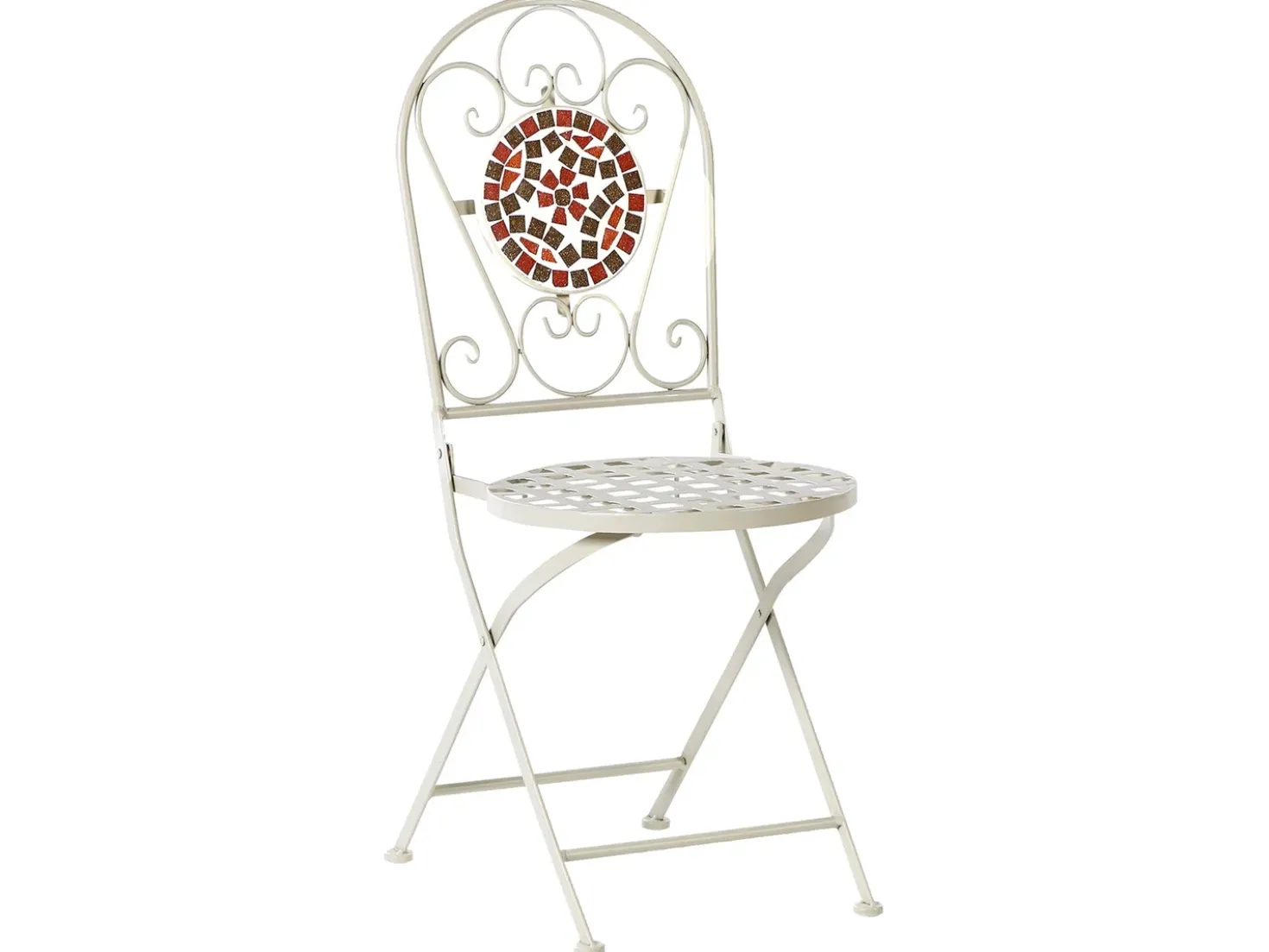 Set bistrot Pieghevole SPELLO Metallo Bianco