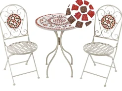 Set bistrot Pieghevole SPELLO Metallo Bianco