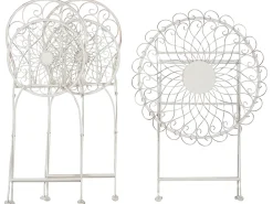 Set bistrot Pieghevole STIFFE Metallo Bianco