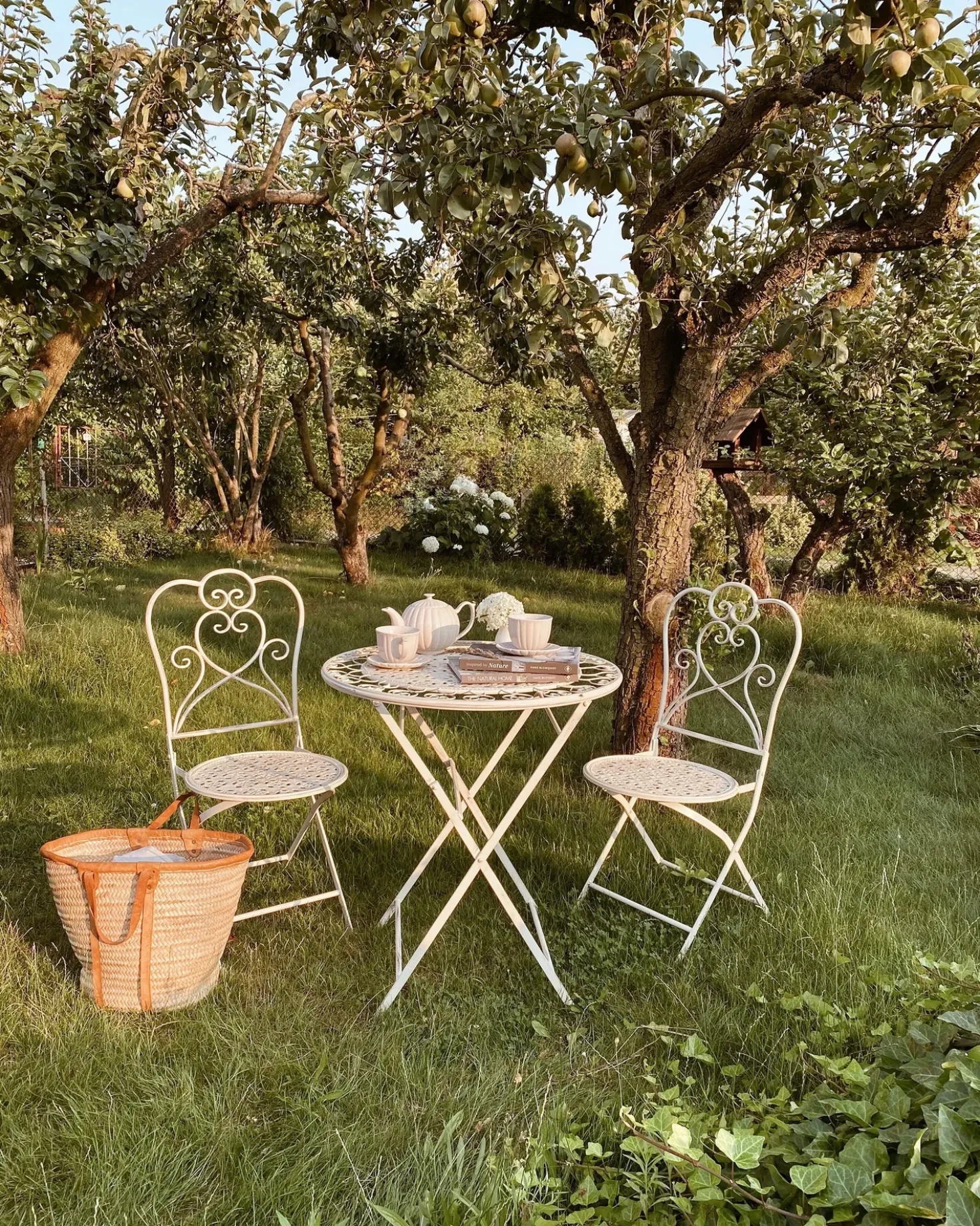 Set bistrot Pieghevole TRIESTE Metallo Beige chiaro