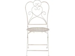 Set bistrot Pieghevole TRIESTE Metallo Beige chiaro
