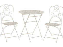 Set bistrot Pieghevole TRIESTE Metallo Beige chiaro