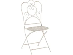 Set bistrot Pieghevole TRIESTE Metallo Beige chiaro