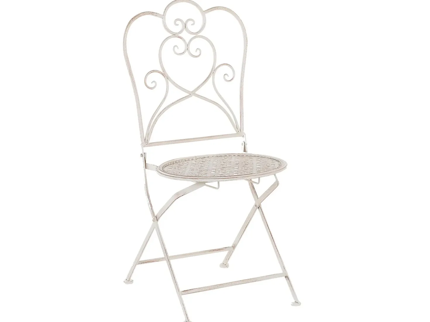 Set bistrot Pieghevole TRIESTE Metallo Beige chiaro