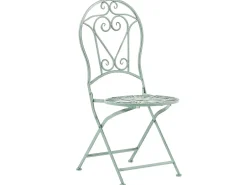 Set bistrot Pieghevole TRENTO Metallo Verde chiaro
