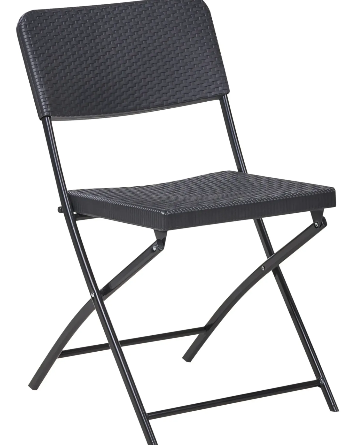 Set bistrot Pieghevole TRAPPETO Nero