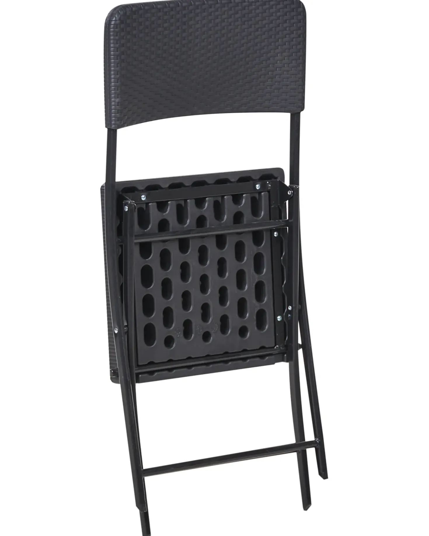 Set bistrot Pieghevole TRAPPETO Nero