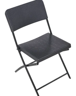 Set bistrot Pieghevole TRAPPETO Nero