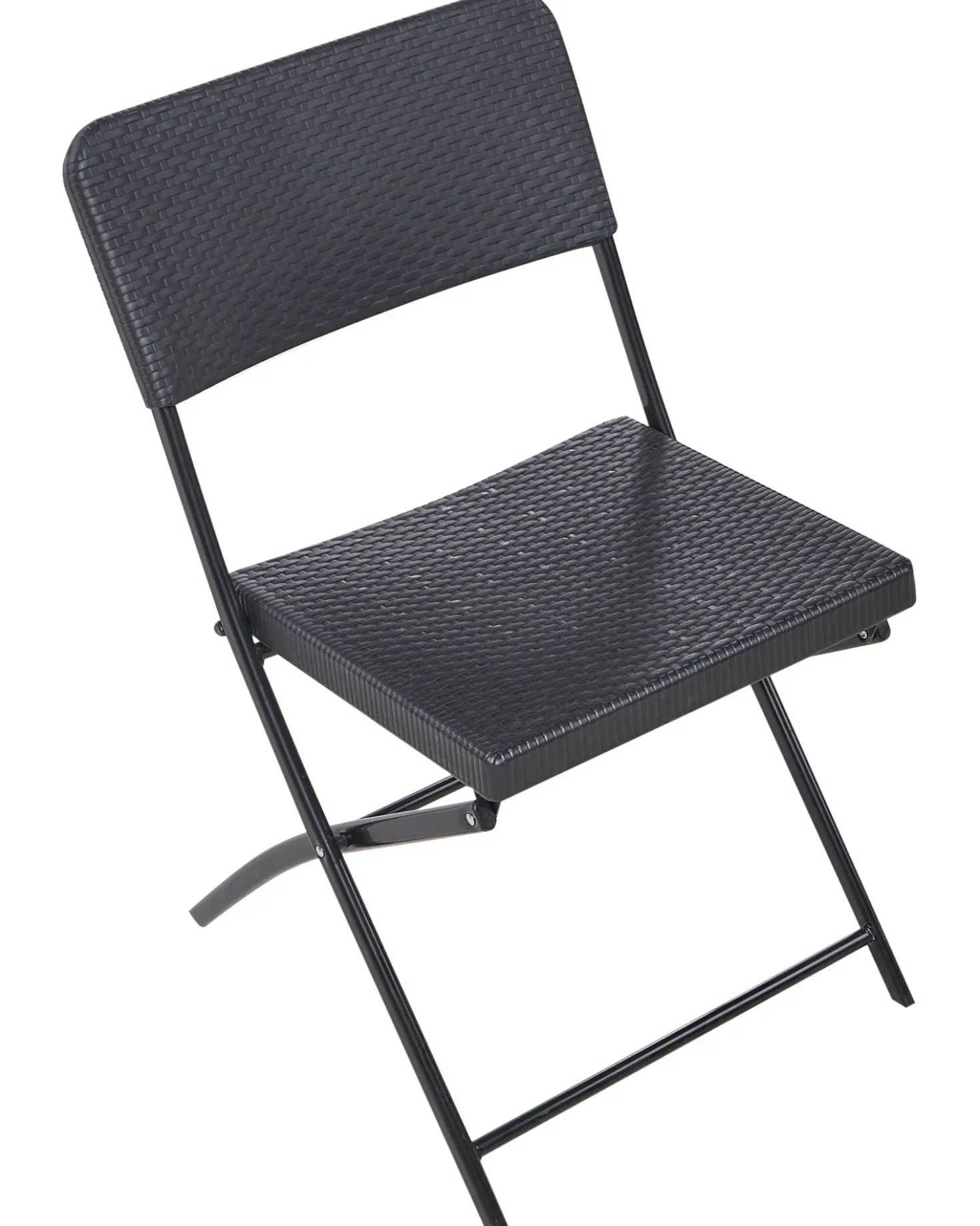 Set bistrot Pieghevole TRAPPETO Nero