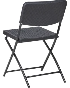 Set bistrot Pieghevole TRAPPETO Nero