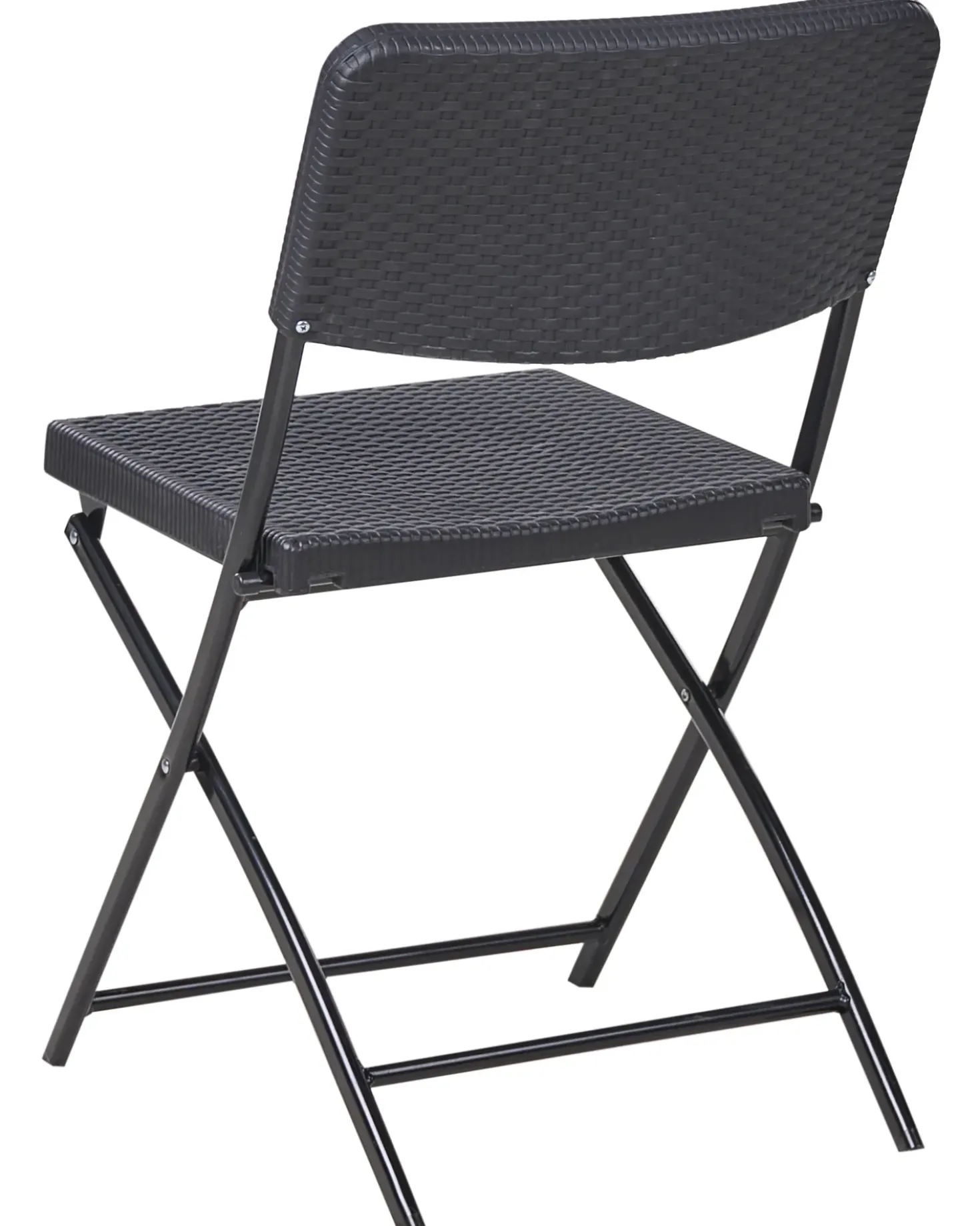 Set bistrot Pieghevole TRAPPETO Nero