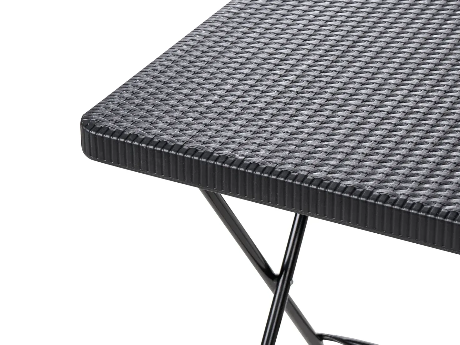 Set bistrot Pieghevole TRAPPETO Nero