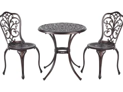 Set bistrot TRIORA/ANDALO Metallo Marrone