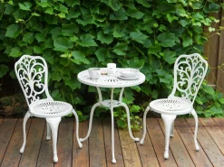 Set bistrot TRIORA/DASCIO Metallo Bianco sporco