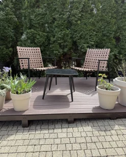 Set bistrot ZIRIA Rattan sintetico (PE) Marrone