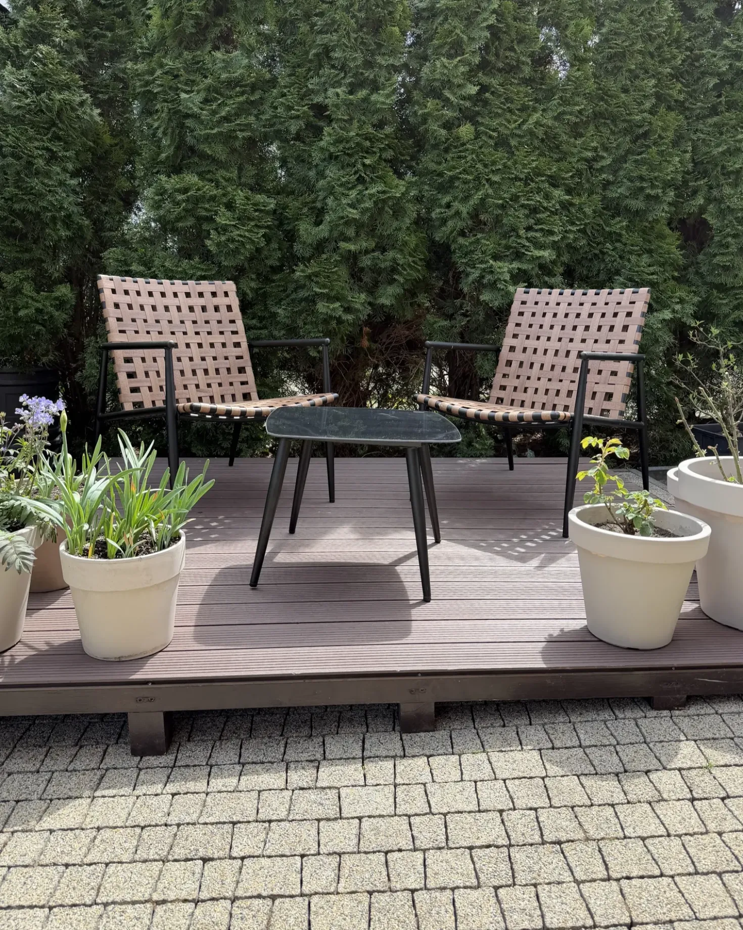 Set bistrot ZIRIA Rattan sintetico (PE) Marrone